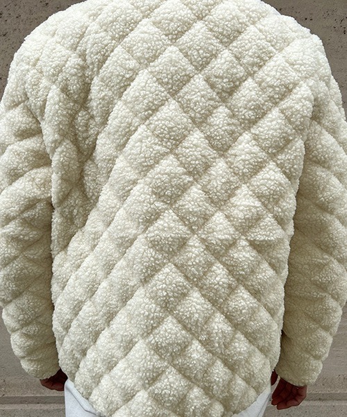 NANING9（ナンニング）の「NANING9 キルティングボアフリースジャケット（その他アウター・レディース・ブラック/アイボリー・FREE）」の22枚目の写真