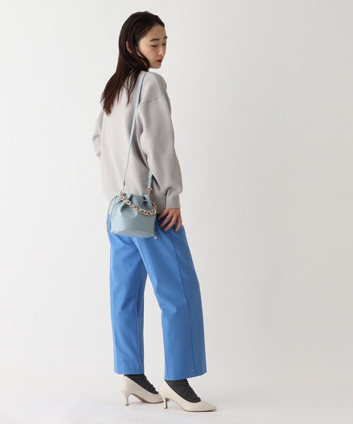 OPAQUE.CLIP（オペークドットクリップ）の「◆ビッグチェーンドロストミニショルダーバッグ【2WAY】（ショルダーバッグ・レディース・ブルー/ベージュ/ブラック・00）」の5枚目の写真