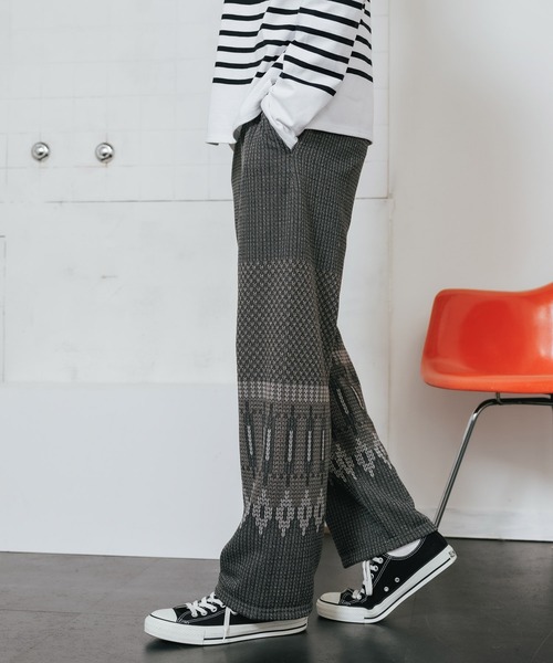 REMI RELIEF(レミレリーフ)の「REMI RELIEF/レミレリーフ エステルJQパンツ スウェットパンツ(スウェットパンツ・メンズ・グレー系その他/ブラウン系その他/レッド系その他/ブラウン系その他2・M/L/XL)」の2枚目の写真