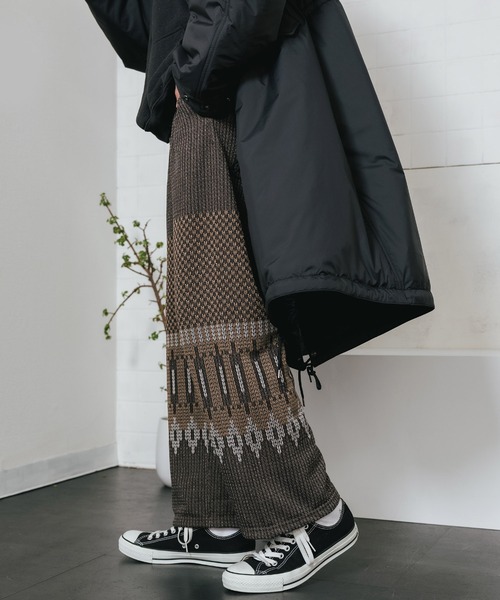 REMI RELIEF(レミレリーフ)の「REMI RELIEF/レミレリーフ エステルJQパンツ スウェットパンツ(スウェットパンツ・メンズ・グレー系その他/ブラウン系その他/レッド系その他/ブラウン系その他2・M/L/XL)」の4枚目の写真