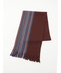 Perfect Suit FActory | カシミンクマフラー　V.FRAAS　ストライプ　ブラック/グレー/ワイン/ネイビー(マフラー)