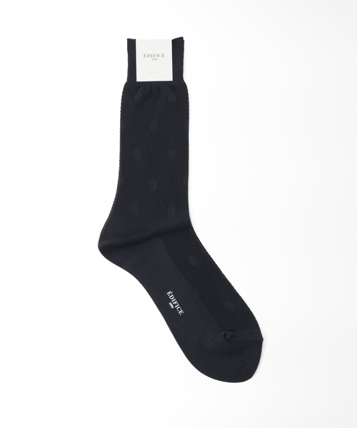 EDIFICE（エディフィス）の「ドットジャガード ソックス（ソックス/靴下・メンズ・チャコールグレー/ブラック/ブラウン系その他・FREE）」の3枚目の写真