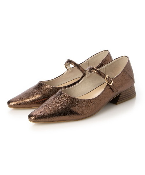 EVOL（イーボル）の「柔らかく足に馴染む【EVOL】メリージェーンローヒールパンプス IU5051（パンプス・レディース・ブラック/ブラック系その他/アイボリー/ベージュ/ブロンズ/レオパード/ゴールド/シルバー・22.5cm/23.0cm/23.5cm/24.0cm/24.5cm/25.0cm/22.0cm）」の7枚目の写真