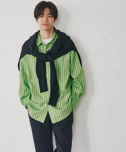 セール】メンズアソートストライプシャツ（シャツ/ブラウス）｜coca