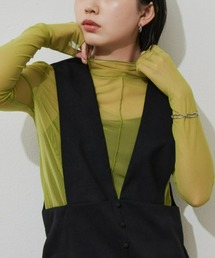 Aunt Marie's | シアーハイネックトップス / 2023SS collection(Tシャツ/カットソー)
