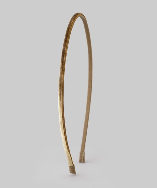 ANEMONE（アネモネ）の「ベロアスリムカチューシャ（カチューシャ・レディース・ワイン/ブラック/カーキ/ベージュ・FREE）」の3枚目の写真