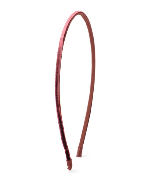 ANEMONE（アネモネ）の「ベロアスリムカチューシャ（カチューシャ・レディース・ワイン/ブラック/カーキ/ベージュ・FREE）」の5枚目の写真