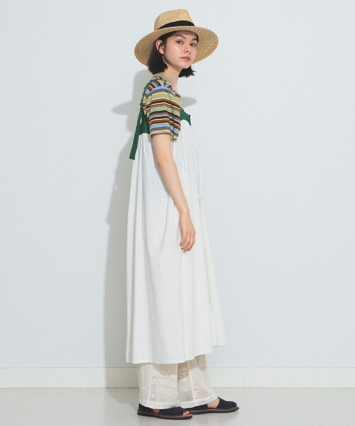 BEAMS BOY（ビームスボーイ）の「BEAMS BOY / バックトゥフロント テープ キャミ ワンピース（ワンピース・レディース・ブラック/ホワイト系その他7・ONE SIZE）」の10枚目の写真