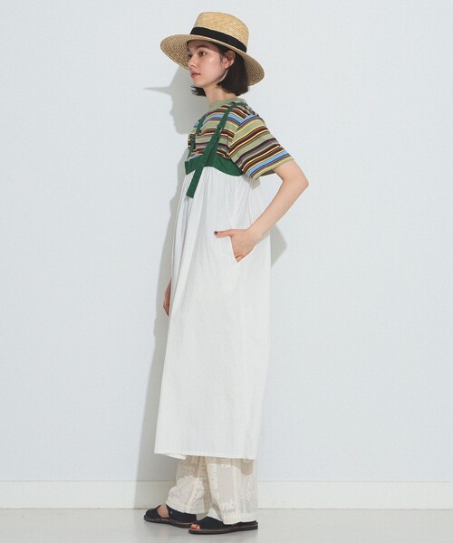 BEAMS BOY（ビームスボーイ）の「BEAMS BOY / バックトゥフロント テープ キャミ ワンピース（ワンピース・レディース・ブラック/ホワイト系その他7・ONE SIZE）」の18枚目の写真