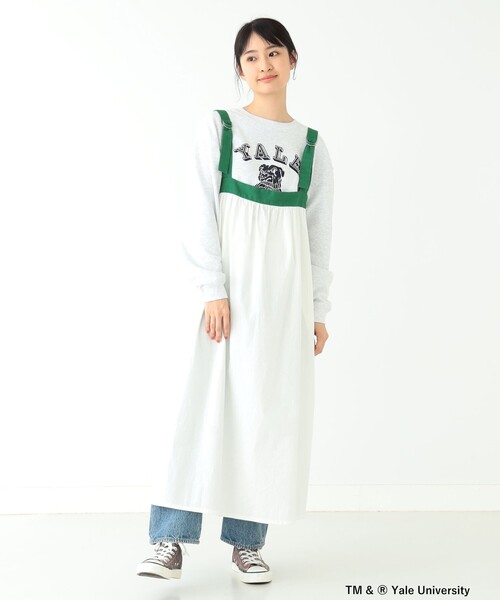 BEAMS BOY（ビームスボーイ）の「BEAMS BOY / バックトゥフロント テープ キャミ ワンピース（ワンピース・レディース・ブラック/ホワイト系その他7・ONE SIZE）」の8枚目の写真