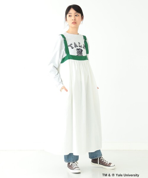 BEAMS BOY（ビームスボーイ）の「BEAMS BOY / バックトゥフロント テープ キャミ ワンピース（ワンピース・レディース・ブラック/ホワイト系その他7・ONE SIZE）」の15枚目の写真