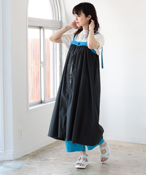 BEAMS BOY（ビームスボーイ）の「BEAMS BOY / バックトゥフロント テープ キャミ ワンピース（ワンピース・レディース・ブラック/ホワイト系その他7・ONE SIZE）」の17枚目の写真