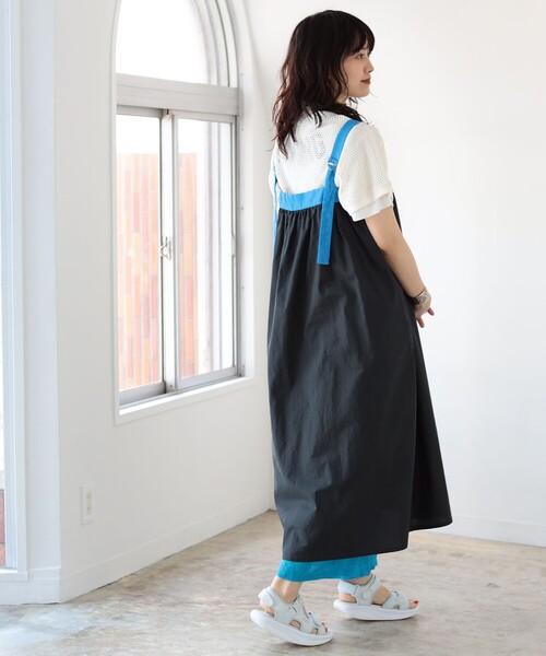 BEAMS BOY（ビームスボーイ）の「BEAMS BOY / バックトゥフロント テープ キャミ ワンピース（ワンピース・レディース・ブラック/ホワイト系その他7・ONE SIZE）」の19枚目の写真