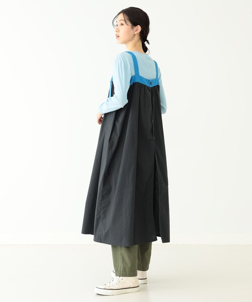 BEAMS BOY（ビームスボーイ）の「BEAMS BOY / バックトゥフロント テープ キャミ ワンピース（ワンピース・レディース・ブラック/ホワイト系その他7・ONE SIZE）」の9枚目の写真