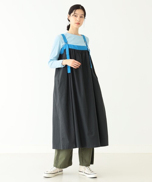 BEAMS BOY（ビームスボーイ）の「BEAMS BOY / バックトゥフロント テープ キャミ ワンピース（ワンピース・レディース・ブラック/ホワイト系その他7・ONE SIZE）」の20枚目の写真