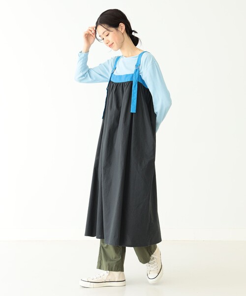 BEAMS BOY（ビームスボーイ）の「BEAMS BOY / バックトゥフロント テープ キャミ ワンピース（ワンピース・レディース・ブラック/ホワイト系その他7・ONE SIZE）」の22枚目の写真