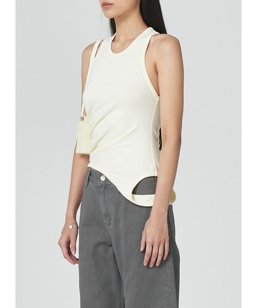 LOW CLASSIC(ロウ クラシック)の「HOLE POINT TOP(Tシャツ/カットソー・レディース・クリーム・S/M)」の4枚目の写真