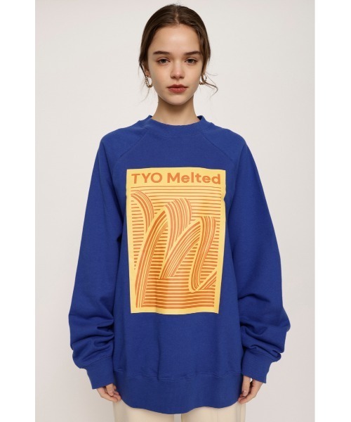 SLY（スライ）の「RAGLAN SLEEVE LOGO SW ラグランスリーブ ロゴ スウェット（スウェット・レディース・ブルー/ブラック/アイボリー・FREE）」の19枚目の写真