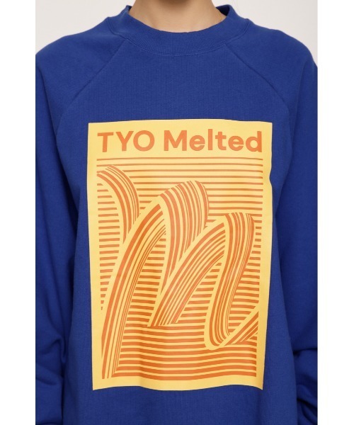 SLY（スライ）の「RAGLAN SLEEVE LOGO SW ラグランスリーブ ロゴ スウェット（スウェット・レディース・ブルー/ブラック/アイボリー・FREE）」の22枚目の写真