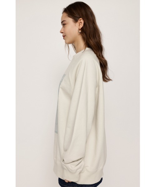 SLY（スライ）の「RAGLAN SLEEVE LOGO SW ラグランスリーブ ロゴ スウェット（スウェット・レディース・ブルー/ブラック/アイボリー・FREE）」の7枚目の写真