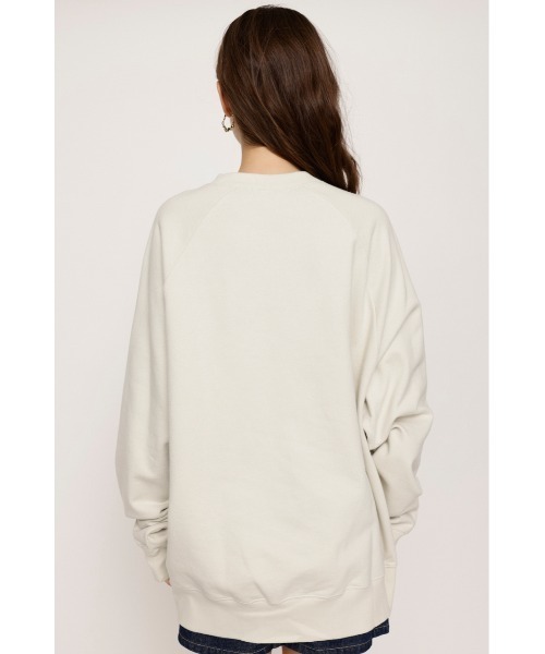 SLY（スライ）の「RAGLAN SLEEVE LOGO SW ラグランスリーブ ロゴ スウェット（スウェット・レディース・ブルー/ブラック/アイボリー・FREE）」の8枚目の写真