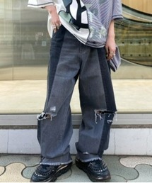 Candy Stripper | DAMAGE DENIM パンツ(デニムパンツ)
