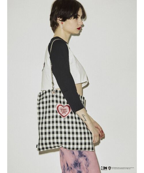 jouetie(ジュエティ)の「ThePowerpuffGirlsトートBAG【コラボ】(トートバッグ・レディース・オフホワイト/ピンク/ブルー・FREE)」の8枚目の写真