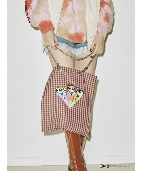 jouetie(ジュエティ)の「ThePowerpuffGirlsトートBAG【コラボ】(トートバッグ・レディース・オフホワイト/ピンク/ブルー・FREE)」の15枚目の写真