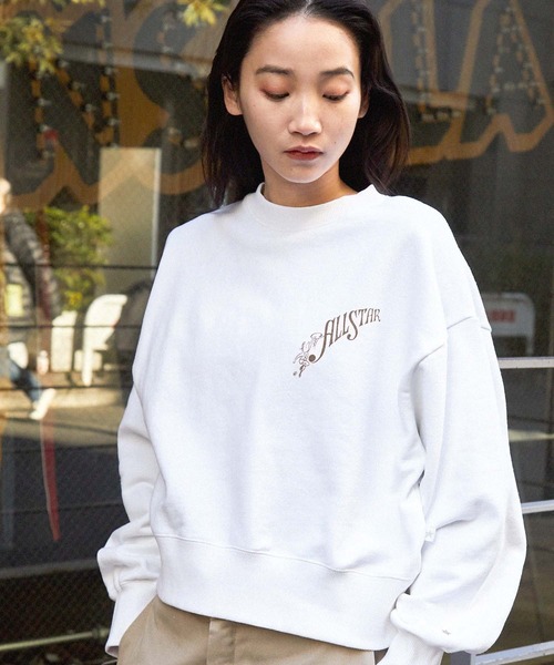 tシャツ Tシャツ 「CONVERSE/コンバース」ソリマチアキラ イラストグラフィック裏毛オーバーサイズスウェット レディース CONVERSE/コンバース】ソリマチアキラ イラストグラフィック裏毛