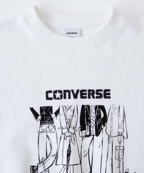 tシャツ Tシャツ 「CONVERSE/コンバース」ソリマチアキラ イラストグラフィック裏毛オーバーサイズスウェット レディース CONVERSE/コンバース】ソリマチアキラ イラストグラフィック裏毛