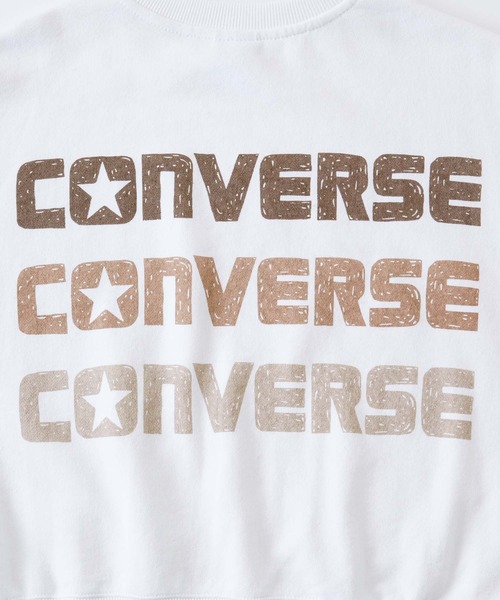 tシャツ Tシャツ 「CONVERSE/コンバース」ソリマチアキラ イラストグラフィック裏毛オーバーサイズスウェット レディース CONVERSE/コンバース】ソリマチアキラ イラストグラフィック裏毛
