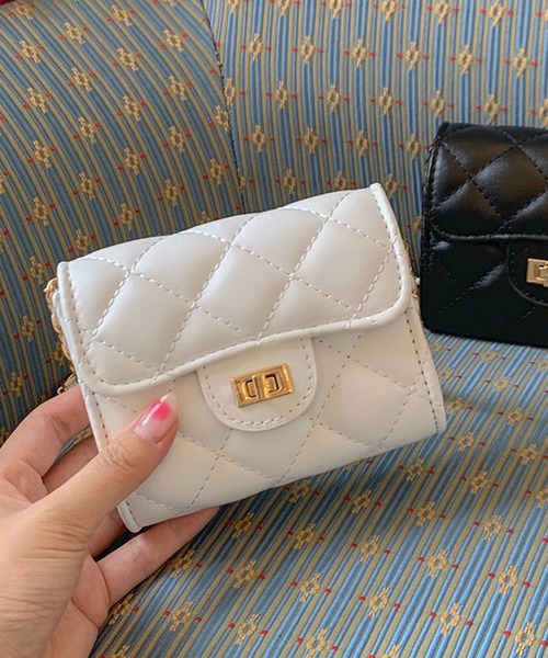 cream creme(クリームクレーム)の「チェーンウォレットバッグ(トートバッグ・レディース・ブラック/ホワイト・FREE)」の6枚目の写真