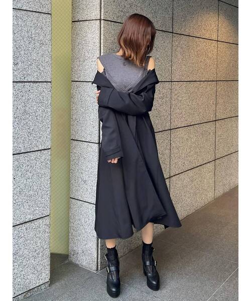 EATME（イートミー）の「2WAYトレンチコート（トレンチコート・レディース・その他1/ベージュ/ブラック・SMALL/MEDIUM）」の2枚目の写真