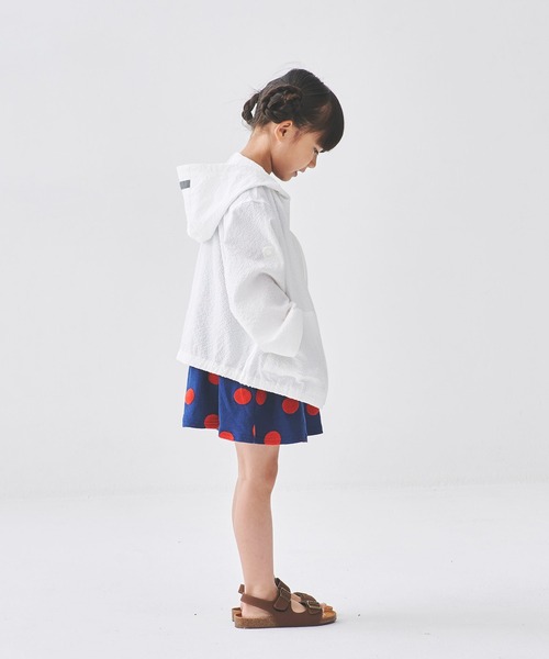 Daddy Oh Daddy（ダディーオーダディー）の「シアサッカー袖ロールアップパーカー（パーカー・キッズ・ブルー/ホワイト・100/140/120/130/110）」の9枚目の写真