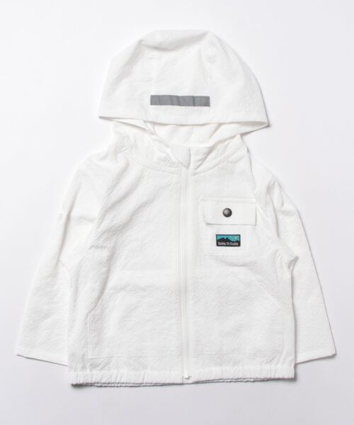 Daddy Oh Daddy（ダディーオーダディー）の「シアサッカー袖ロールアップパーカー（パーカー・キッズ・ブルー/ホワイト・100/140/120/130/110）」の16枚目の写真