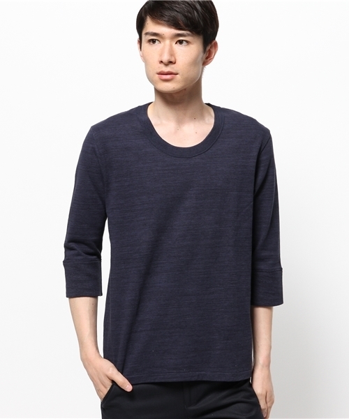 OUTLET（アウトレット）の「【BLOOM&BRANCH】GARMENTRUNECK（Tシャツ/カットソー・メンズ・ブラック/ネイビー・3/2）」の2枚目の写真