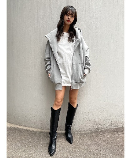 ENVYM（アンビー）の「ＰＡＳＴ ＰＫ（パーカー・レディース・パープル/ホワイト/グレー/ブラック・FREE）」の19枚目の写真