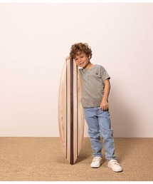 PETIT BATEAU（プチバトー）の「スラブジャージ半袖Ｔシャツ（Tシャツ/カットソー・キッズ）」
