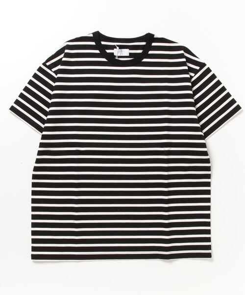 UNDECORATED(アンデコレイテッド)の「UNDECORATED Organic Cotton Border S/S T-Shirt(Tシャツ/カットソー・メンズ・ローズ/ブラック/ホワイト・2/3)」の12枚目の写真