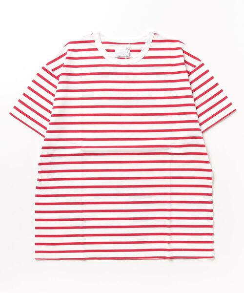 UNDECORATED(アンデコレイテッド)の「UNDECORATED Organic Cotton Border S/S T-Shirt(Tシャツ/カットソー・メンズ・ローズ/ブラック/ホワイト・2/3)」の13枚目の写真