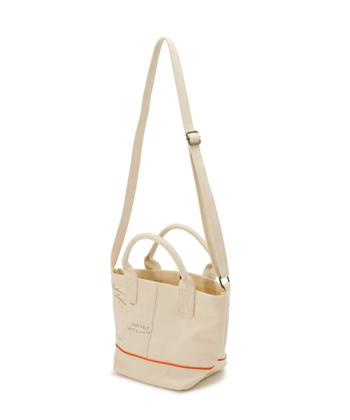 AVIREX（アヴィレックス）の「SCRIBBING MINI TOTE BAG/ スクリブリング ミニトートバッグ（トートバッグ・レディース・アイボリー/その他6/その他35/オリーブ系・F）」の8枚目の写真