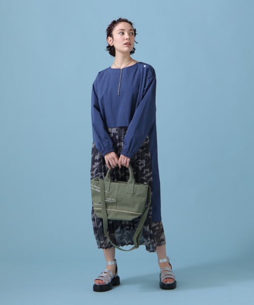 AVIREX（アヴィレックス）の「SCRIBBING MINI TOTE BAG/ スクリブリング ミニトートバッグ（トートバッグ・レディース・アイボリー/その他6/その他35/オリーブ系・F）」の13枚目の写真