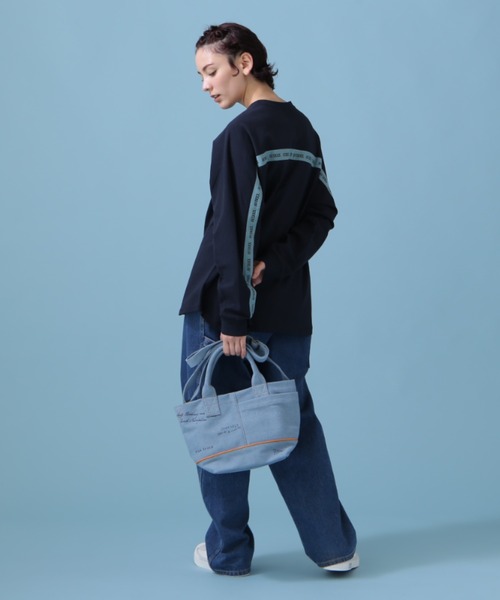 AVIREX（アヴィレックス）の「SCRIBBING MINI TOTE BAG/ スクリブリング ミニトートバッグ（トートバッグ・レディース・アイボリー/その他6/その他35/オリーブ系・F）」の16枚目の写真