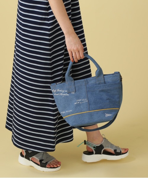 AVIREX（アヴィレックス）の「SCRIBBING MINI TOTE BAG/ スクリブリング ミニトートバッグ（トートバッグ・レディース・アイボリー/その他6/その他35/オリーブ系・F）」の10枚目の写真