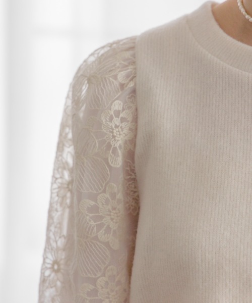 flower（フラワー）の「スリーブレースブラウス（シャツ/ブラウス・レディース・アイボリー/イエロー・FREE）」の14枚目の写真