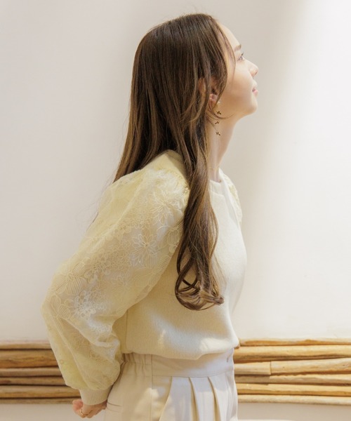 flower（フラワー）の「スリーブレースブラウス（シャツ/ブラウス・レディース・アイボリー/イエロー・FREE）」の16枚目の写真