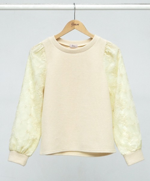 flower（フラワー）の「スリーブレースブラウス（シャツ/ブラウス・レディース・アイボリー/イエロー・FREE）」の22枚目の写真