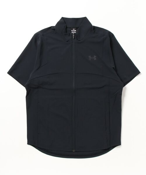 UNDER ARMOUR（アンダーアーマー）の「アンダーアーマー  UA FRESH WOVEN SHORT S FULLZIP（ジャージ・メンズ・ブラック系/ブラック・L/M/LL/3L）」の2枚目の写真