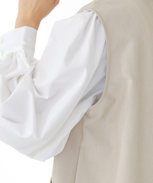 n'OrLABEL(ノアールレーベル)の「【廃盤】『テーラードロングジレベスト』(ベスト・レディース・カーキ/ベージュ/ブラック・1/2)」の10枚目の写真