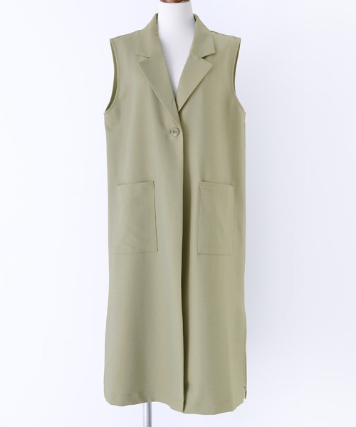 n'OrLABEL(ノアールレーベル)の「【廃盤】『テーラードロングジレベスト』(ベスト・レディース・カーキ/ベージュ/ブラック・1/2)」の22枚目の写真
